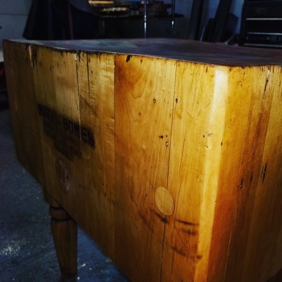 Antique Butcher Block - Picture 3 of 8